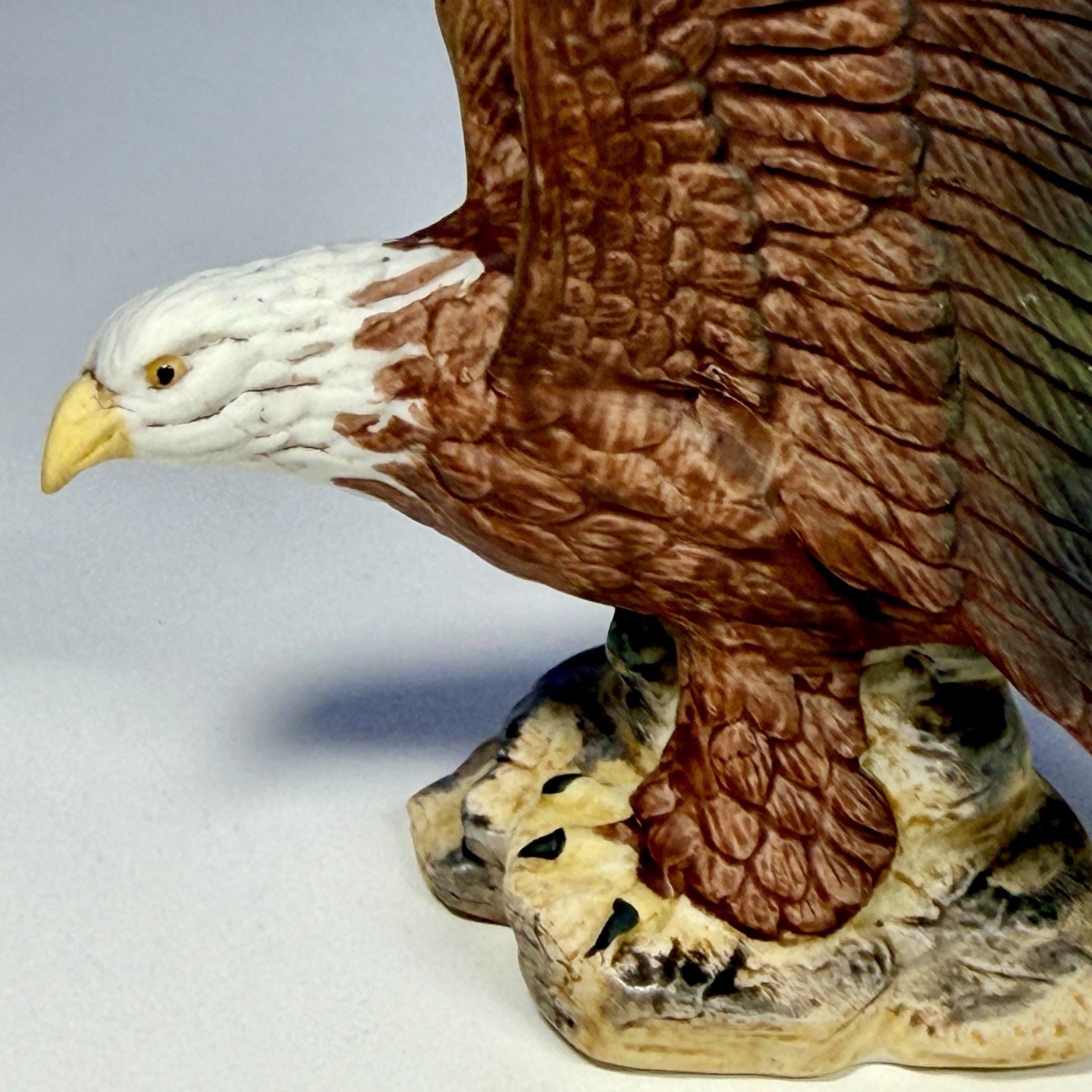 VTG David Grossman Design American Bald Eagle Figurine Soaring Bird of Prey 4”