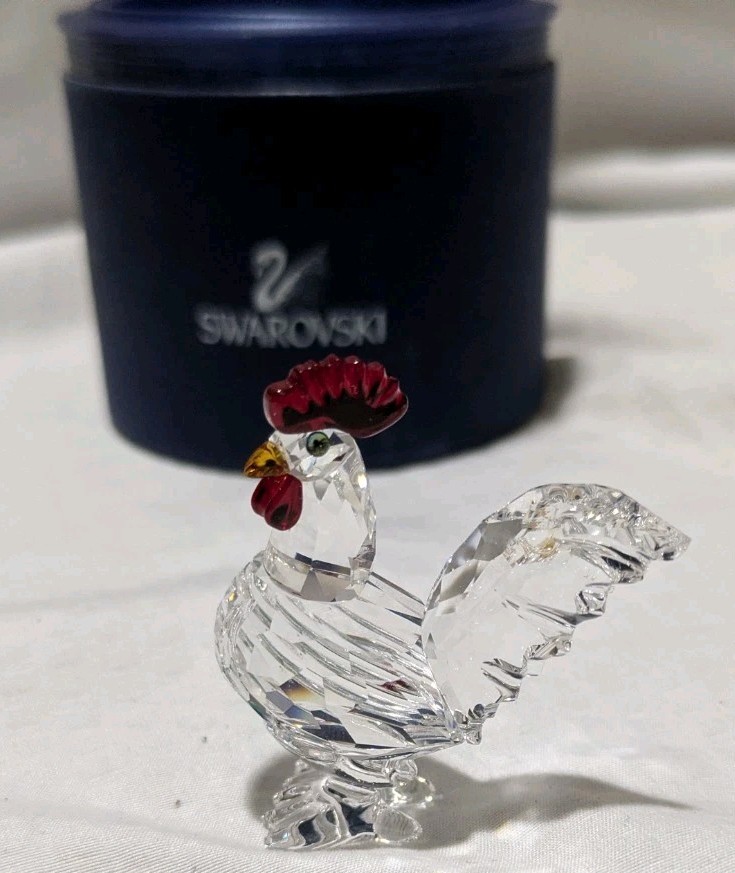 SWAROVSKI Crystal Cockerel Rooster #247759 Original Box Excellent Condition