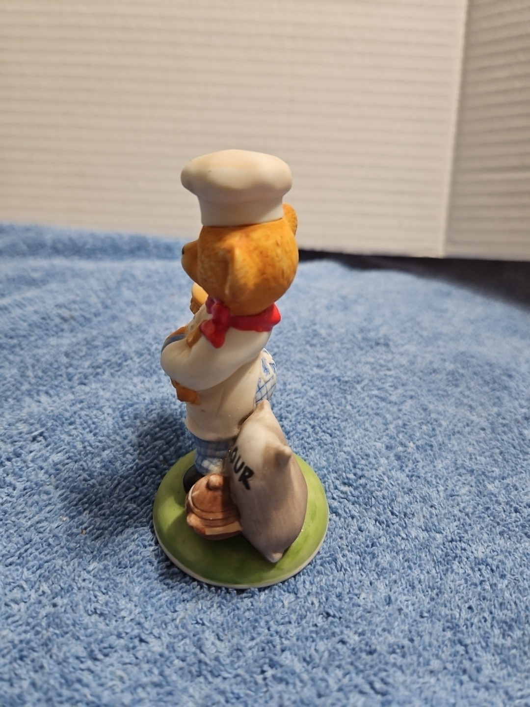 Chef Pierre Hotel Teddington Bear Figurine By Franklin Mint, Fine Porcelain, 1