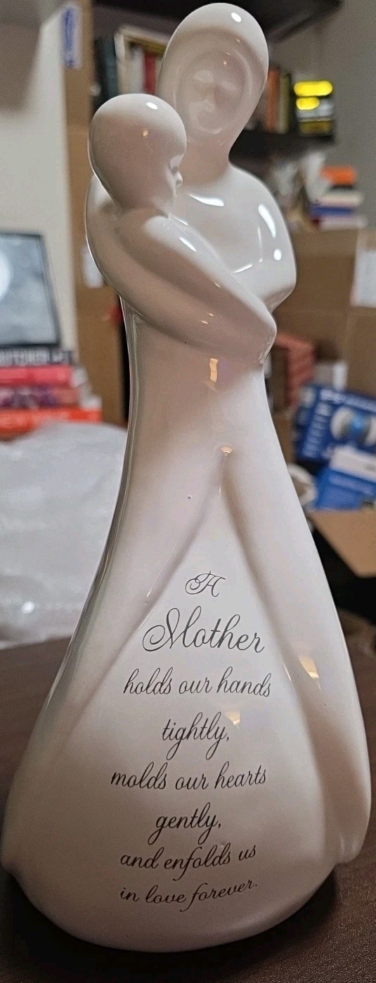 Mother Holding Child Figurine Ceramic 11.5″ Tall