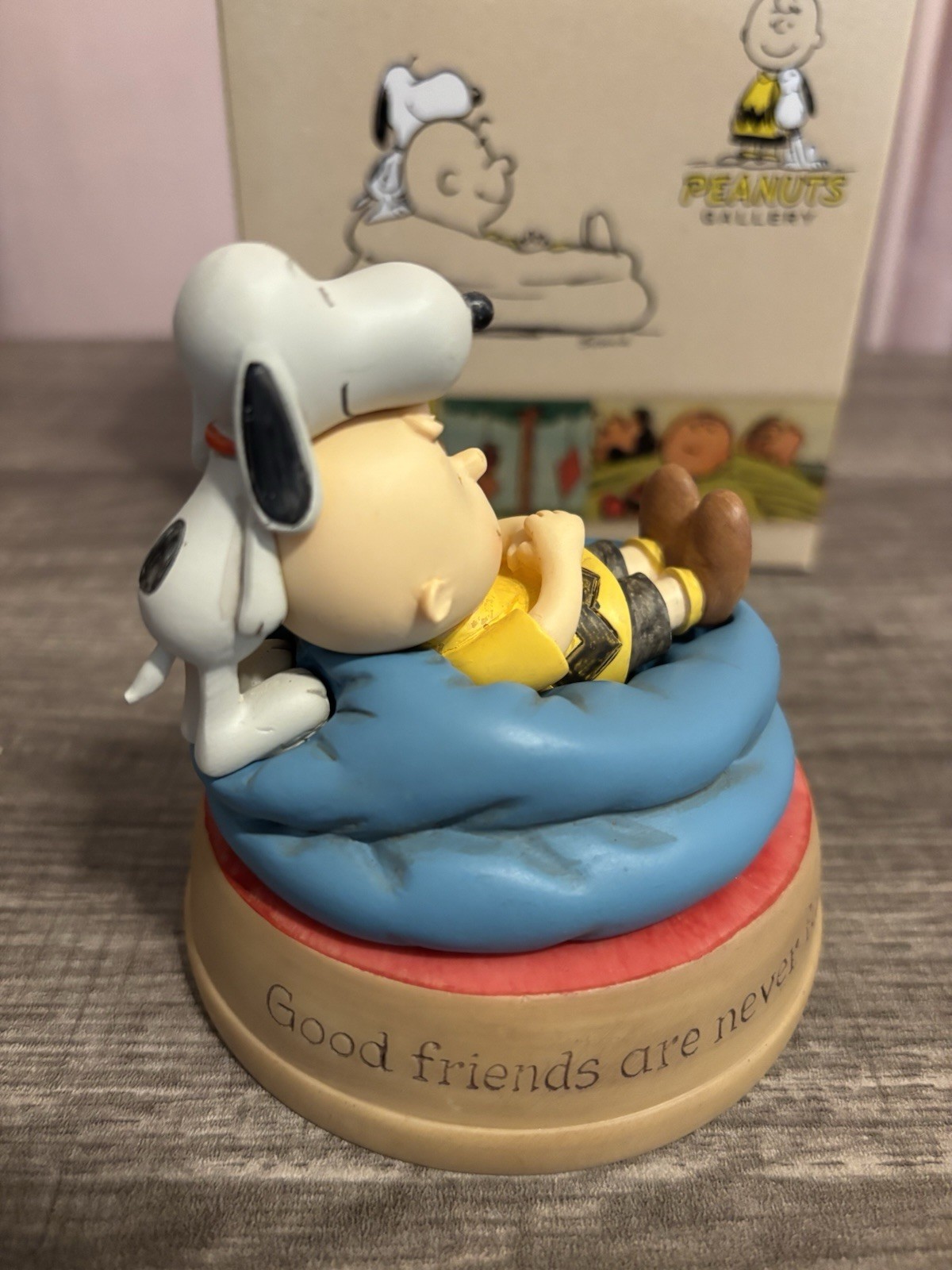 NEW IN BOX! Hallmark PEANUTS “Good friends are never far away.” Figurine 2017