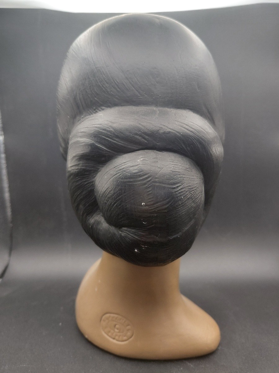 Marwal Chalkware Hawaiian Polynesian Woman Head Bust Statue 8.5in