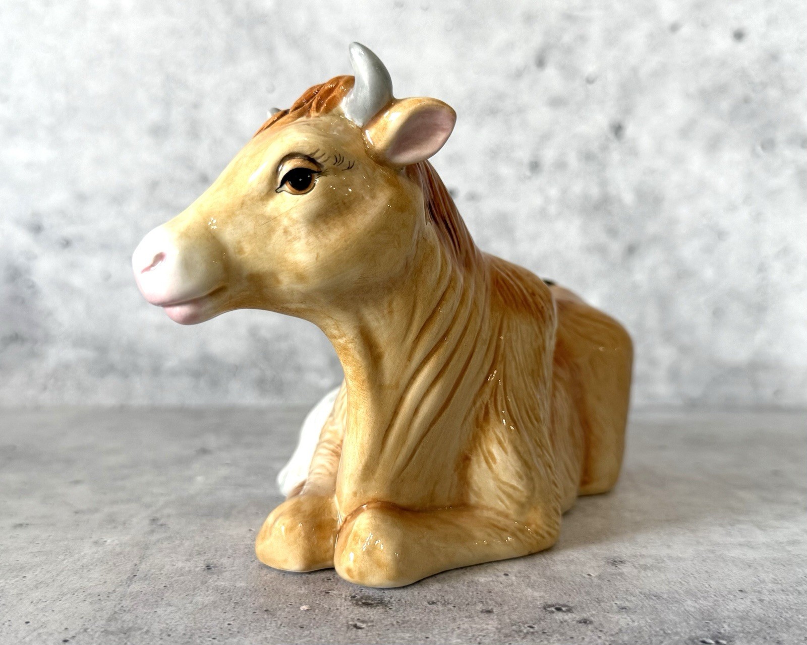 Fitz & Floyd Nativity Oxen & Lamb Classic 6.5 ” 19/208 In Box MINT