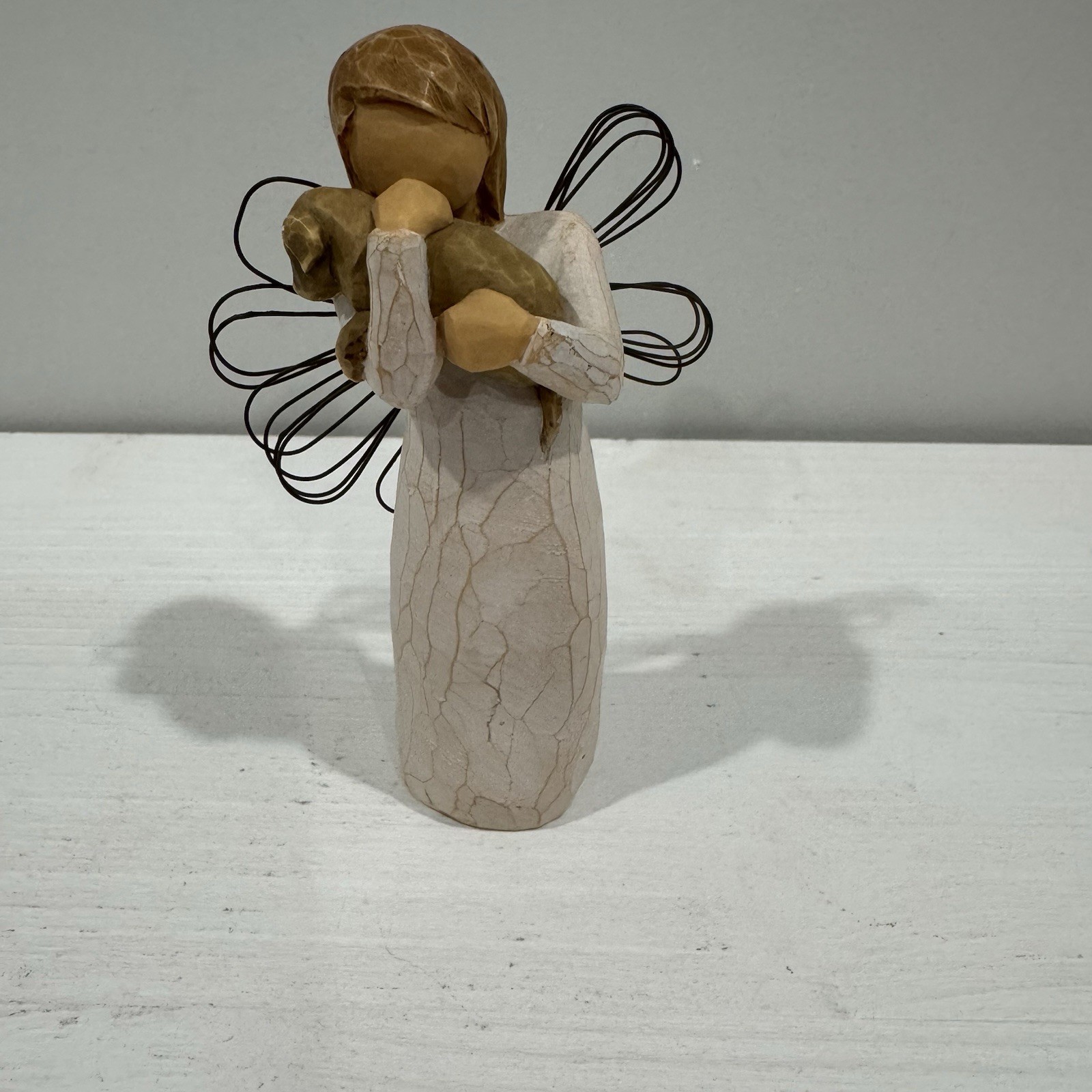 Willow Tree ANGEL OF FRIENDSHIP Holding Puppy By Susan Lordi-Demdaco