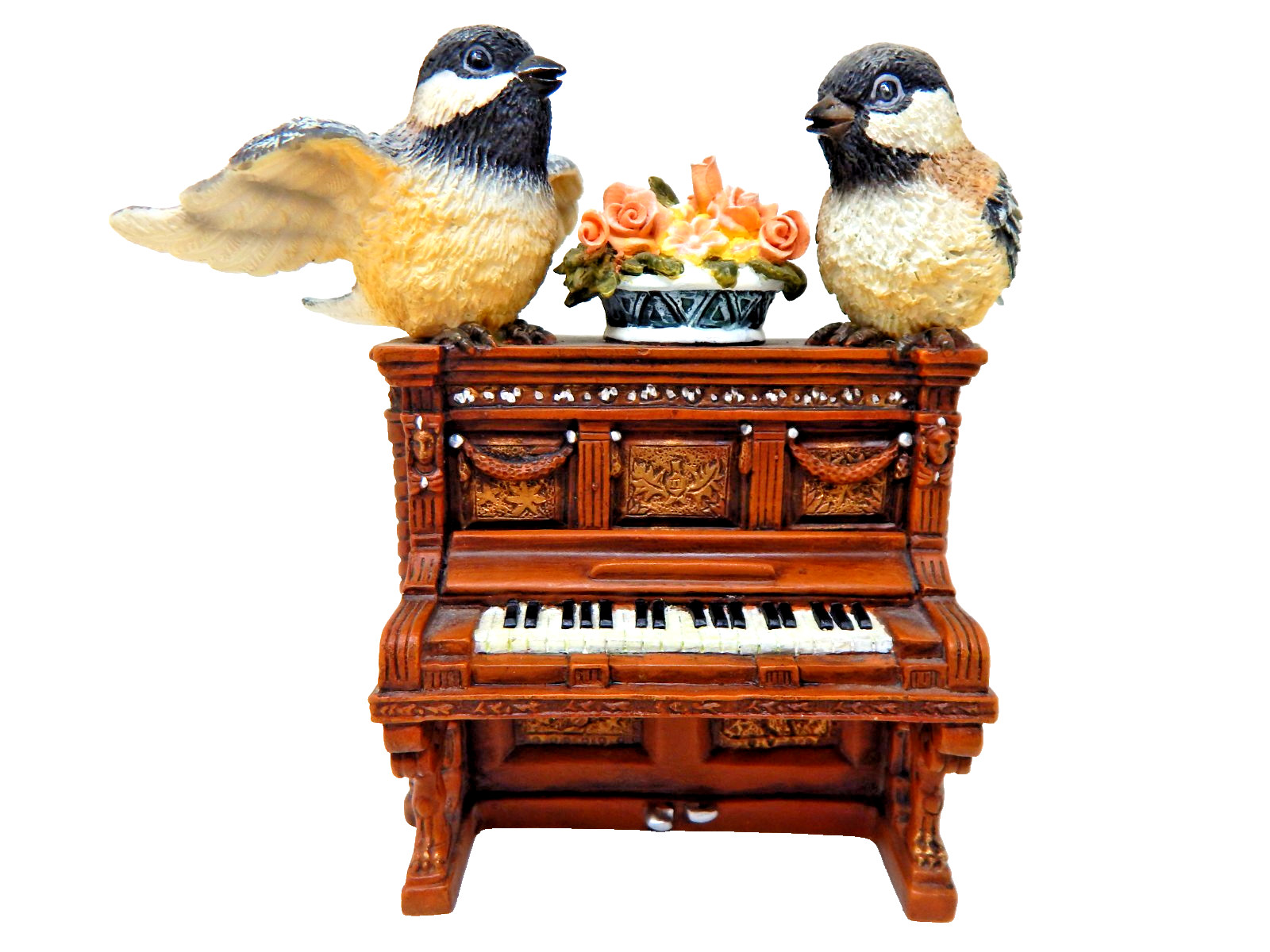 WESTLAND Giftware Steve Kehrli Small Music box “Evening Serenade” Birds Figurine