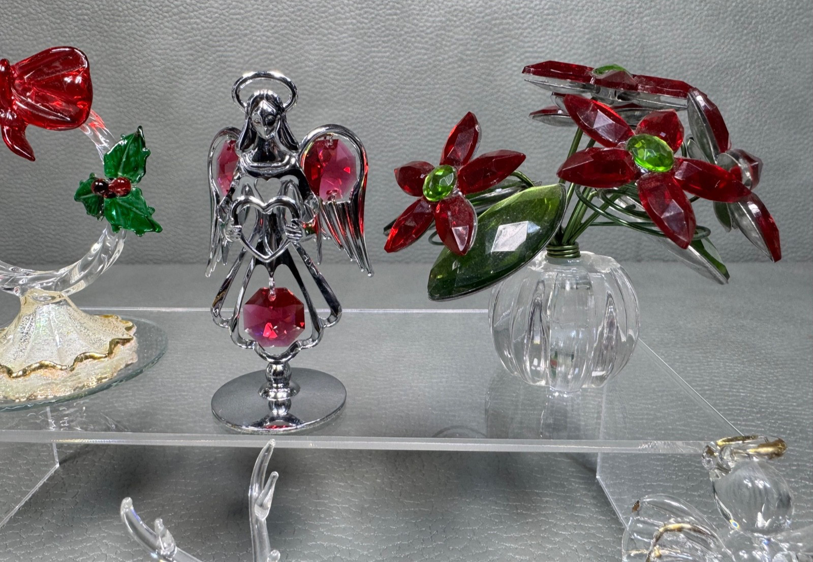 Collection of 9 Miniature Crystal Figurines