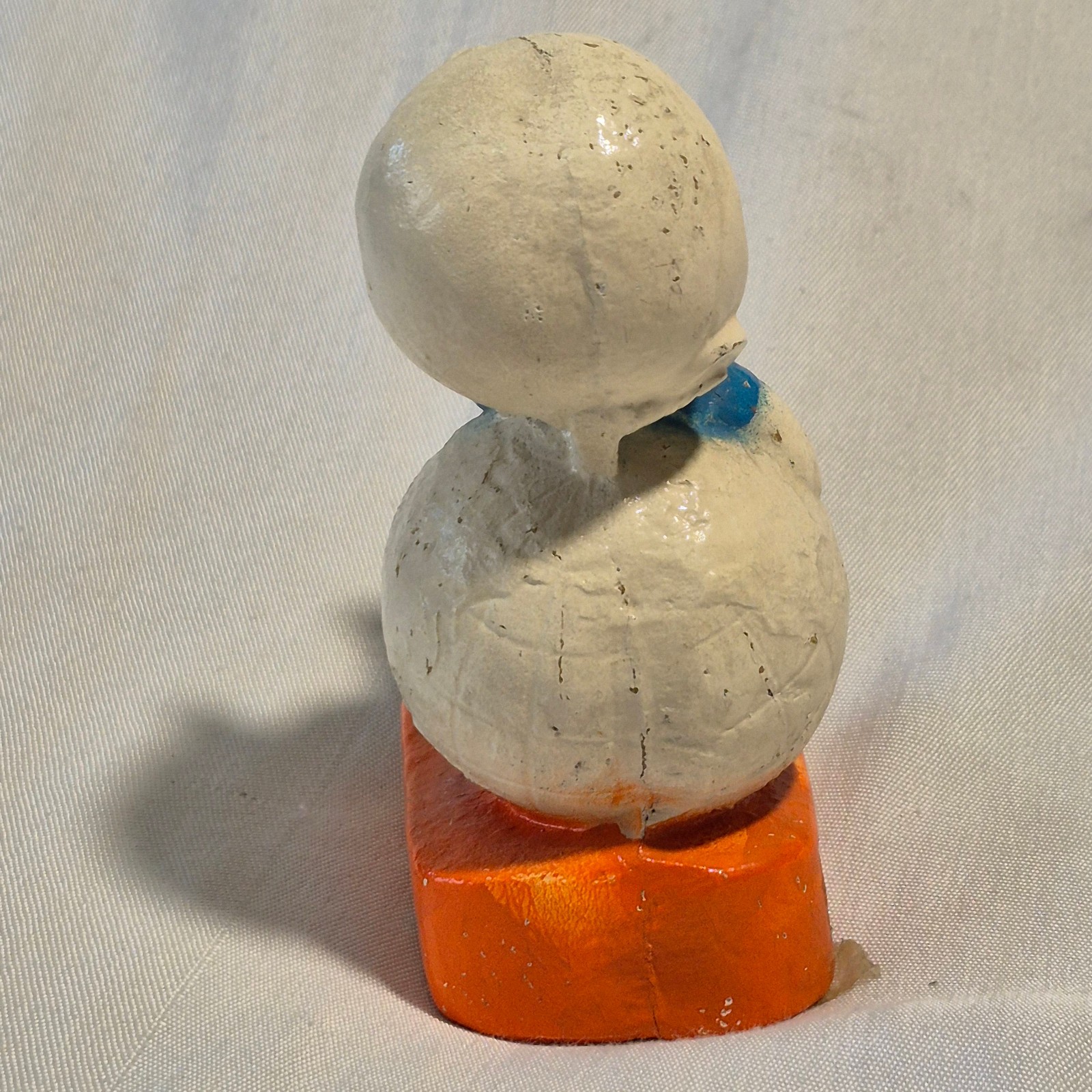 Vtg 60s Multi Products Chalkware Astronaut Globe Space Man Figure Charlie Brown