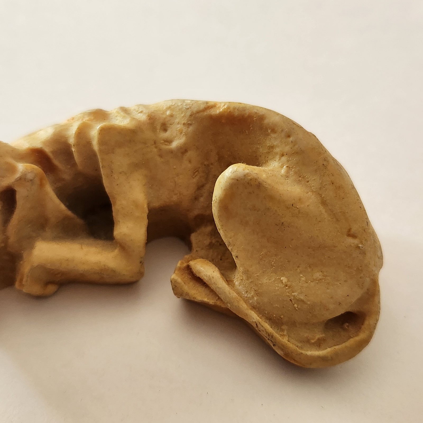 VTG Skinny Bloodhound Dog Hand Carved Resin Figurine 3” – Mexico