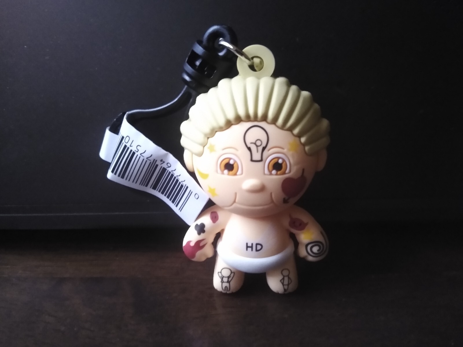 Garbage Pail Kids Series 2 Figural Bag Clip 3 Inch Tattoo Lou