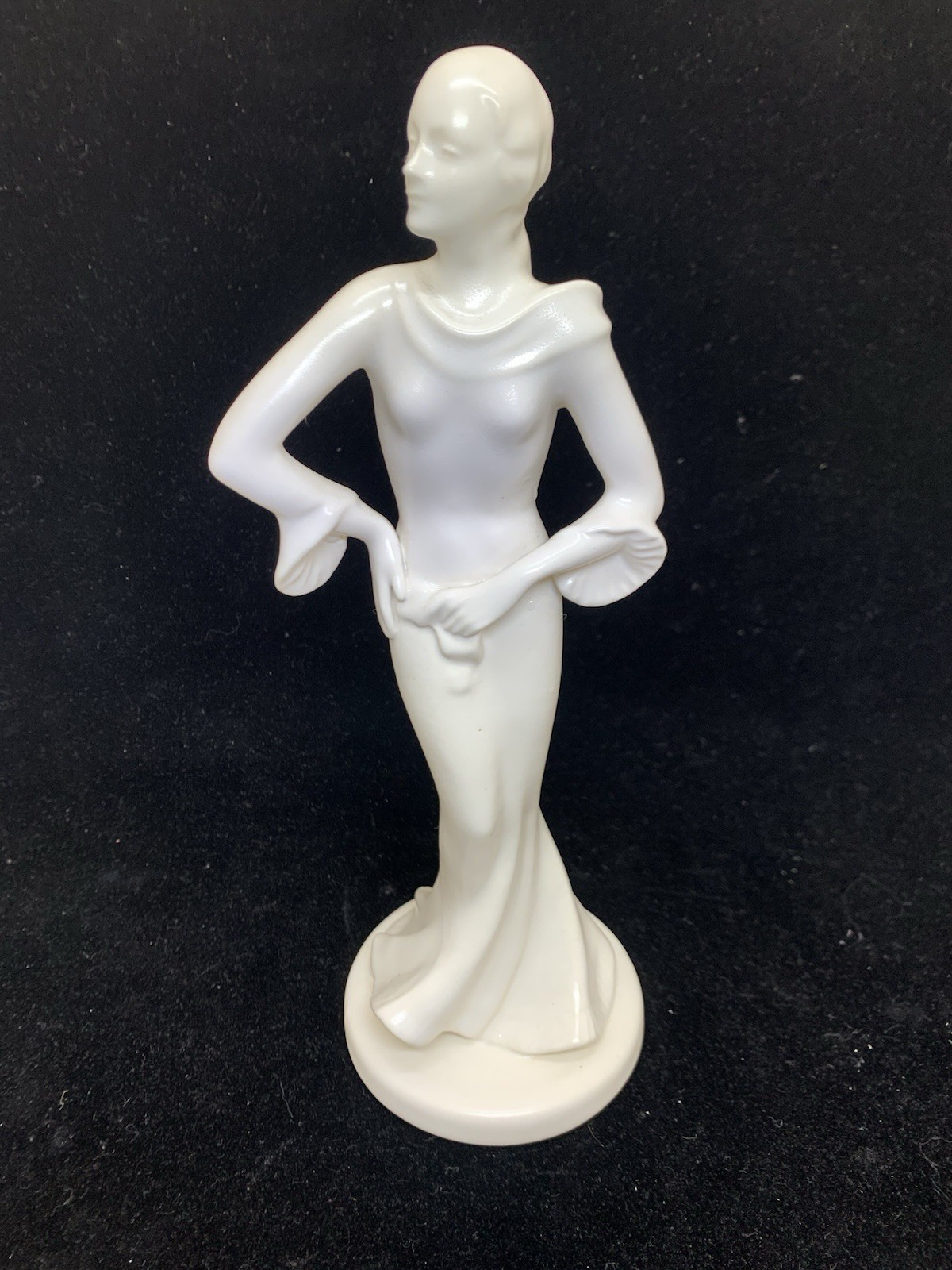 Art Deco 1930 ERPHILIA Porcelain Elegant Lady