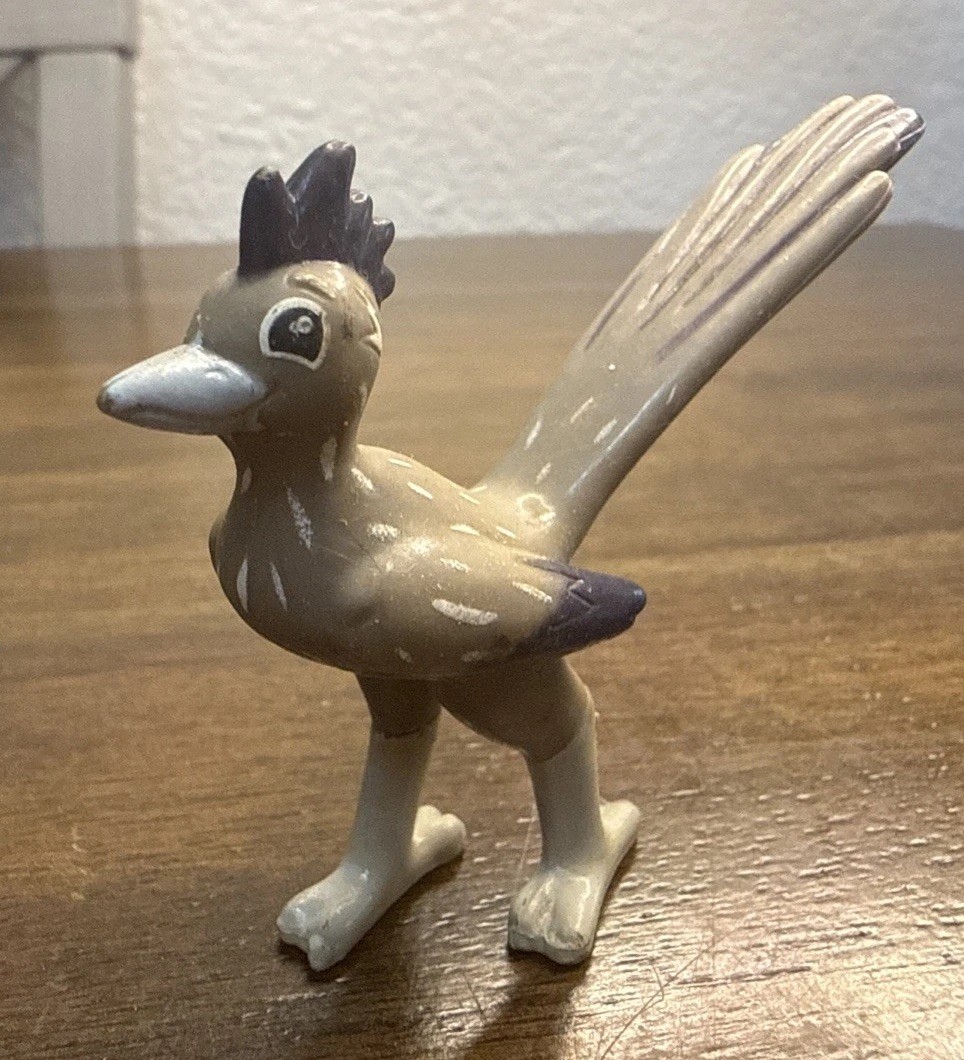 Roadrunner Figurine Marked L8109 Mattel and Viacom China 2 1/4″ Tall