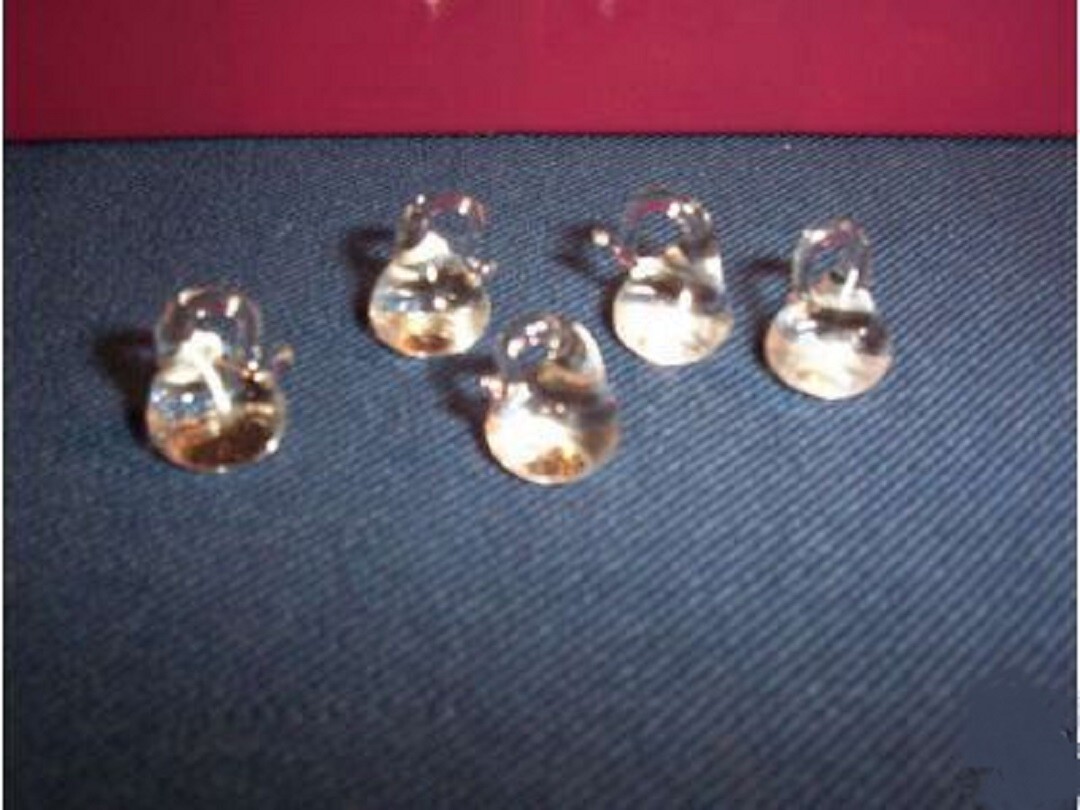 4 PC PRINCESS HOUSE CRYSTAL ICE CUBES LARGE NEW IN PKG 1-1/4″ RARE HARD TO FIND