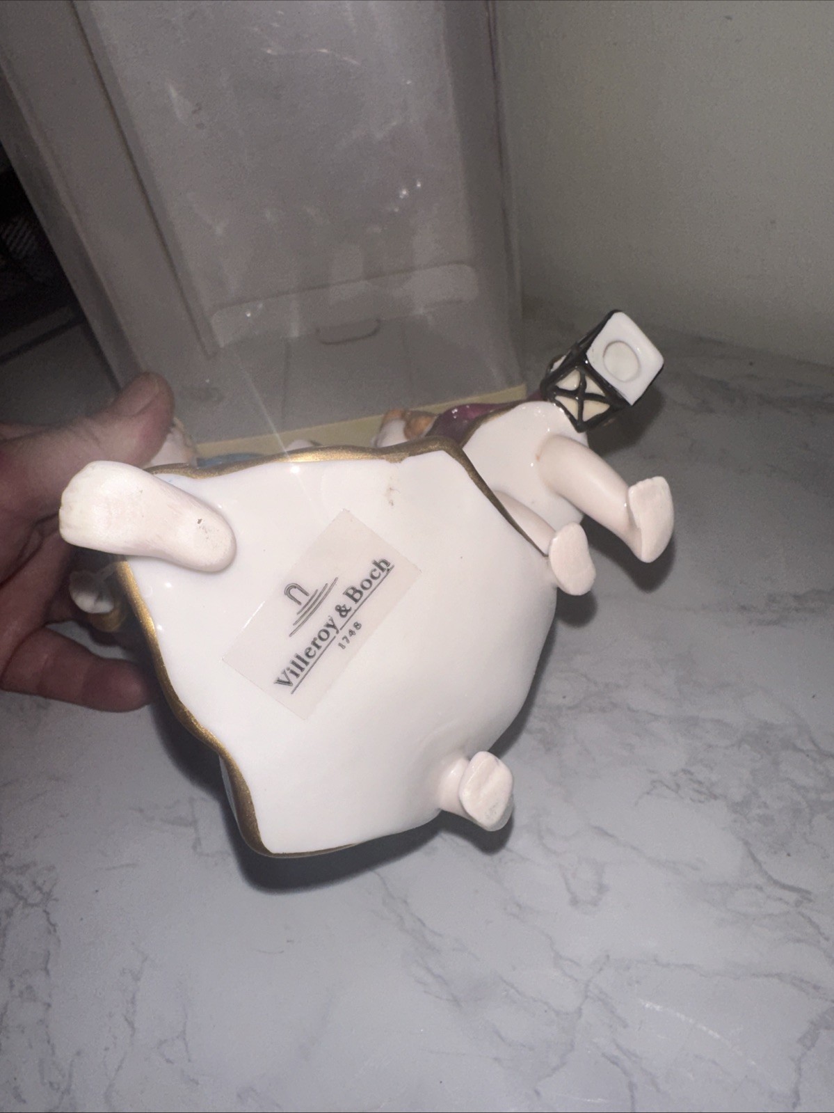 NWT Villeroy and Boch Angeli DiNatale Figure Angel W/ Child In Box