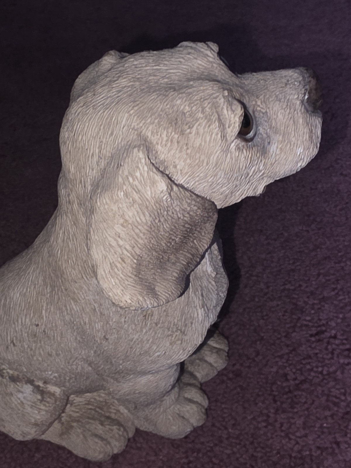 Vintage Golden Retriever Labrador Sitting Figurine 6.5” Tall Resin C Critters