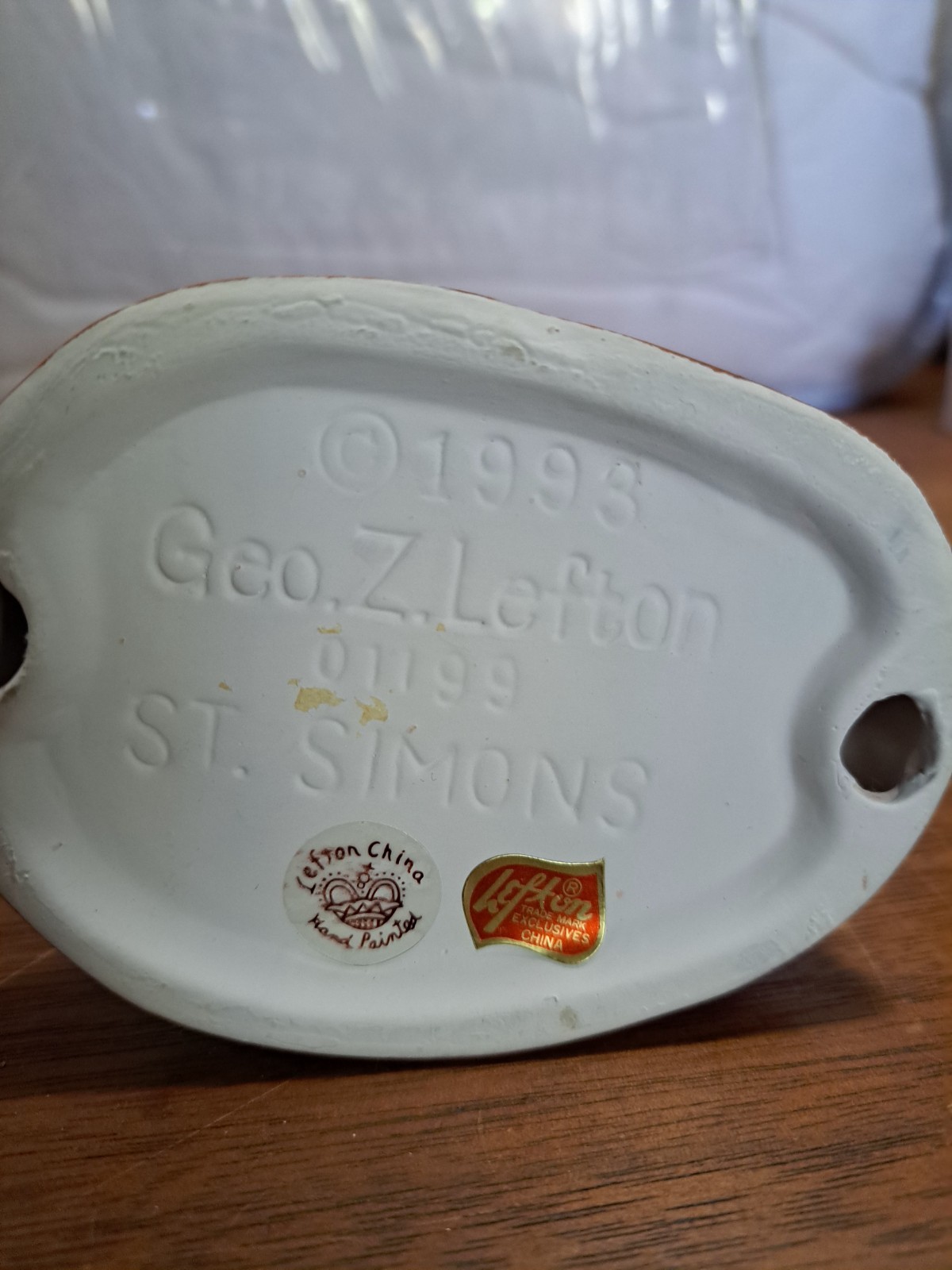 Geo Z Lefton Lighthouse 1993 St. Simons Handpainted 01199