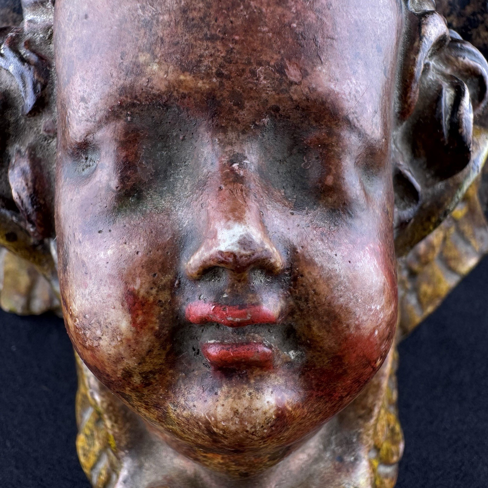 Vintage Baroque Gilt Cherub Wall Shelf Angel Putto Italian Decor