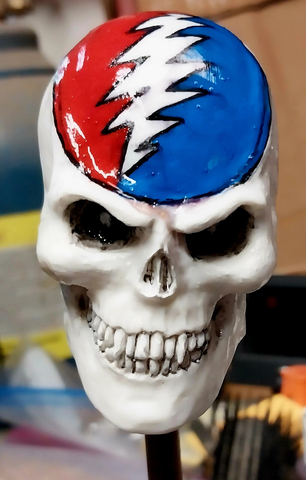Dead Head skull an original art figurine from Ken Glenn