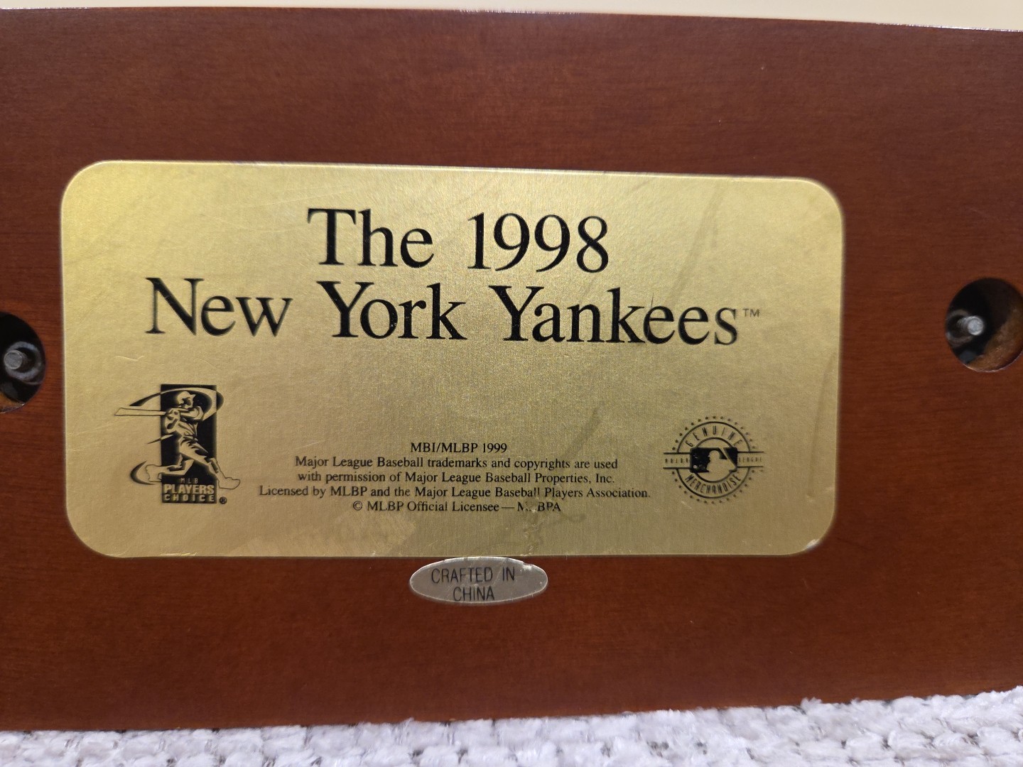 DANBURY MINT 1998 NEW YORK YANKEES TEAM LINE UP 10 FIGURE SET COLLECTIBLE VNTAGE