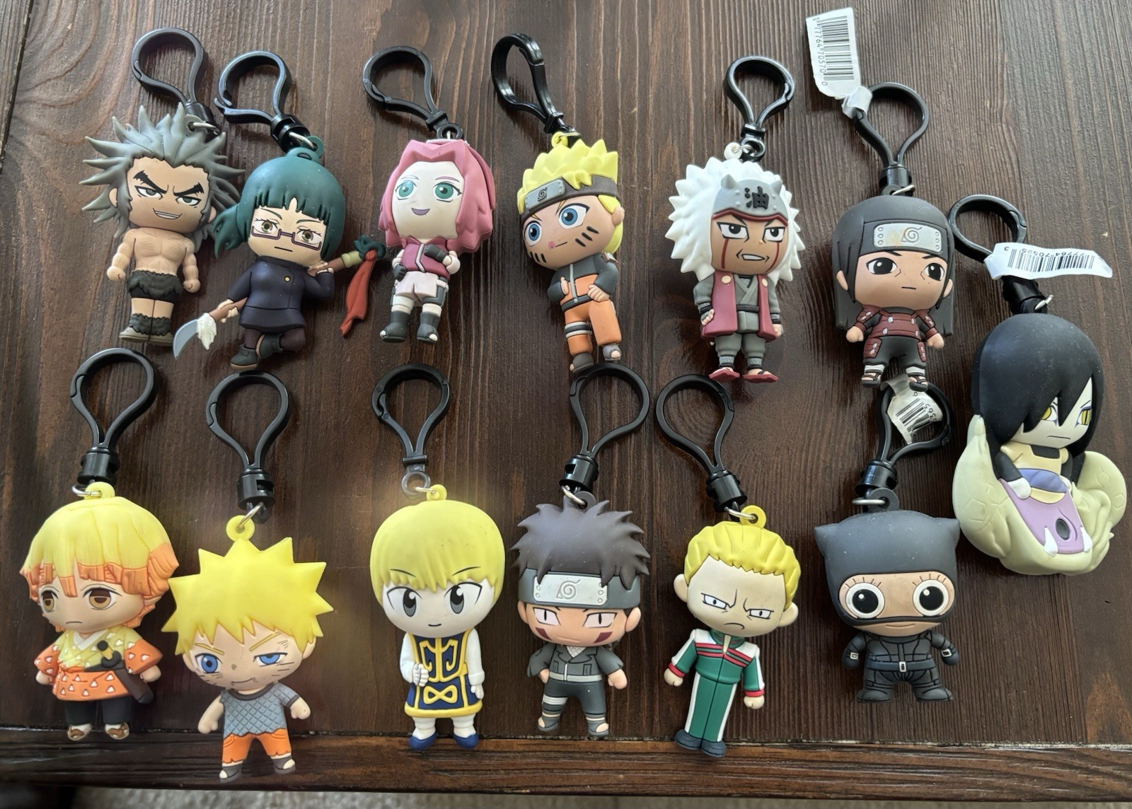 13 Lot Naruto Shippuden Figural Bag Clip 4 Have Exclusive Rare Monogram Anime