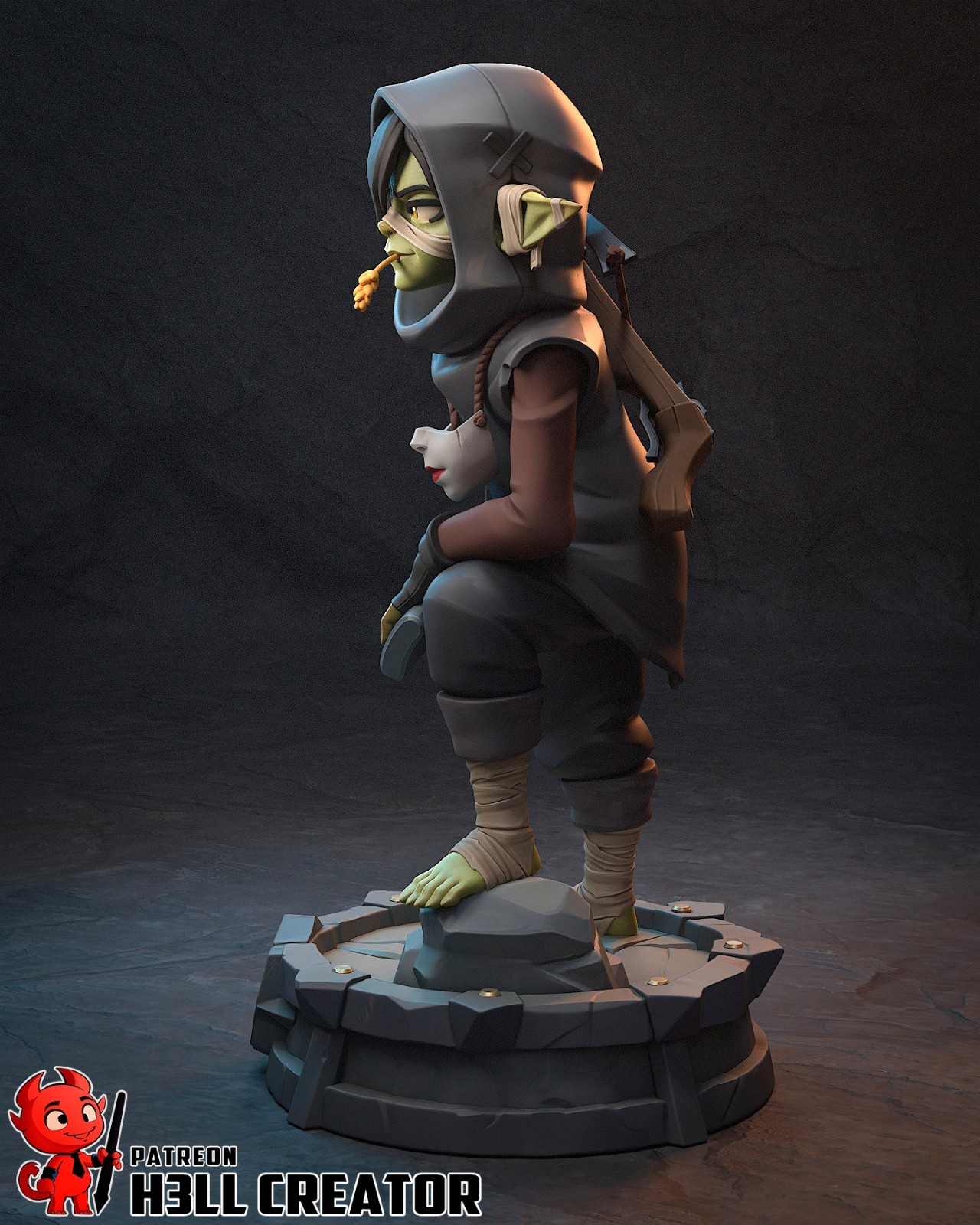 Nott the Brave – The Mighty Nein 1/10 Scale Statue 3D Print Model Kit Unpainted