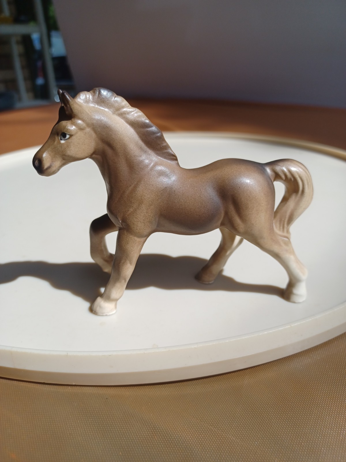 Vintage 50’s UCAGCO Japan Ceramic Tan/Blond/Black Show Horse Figurine