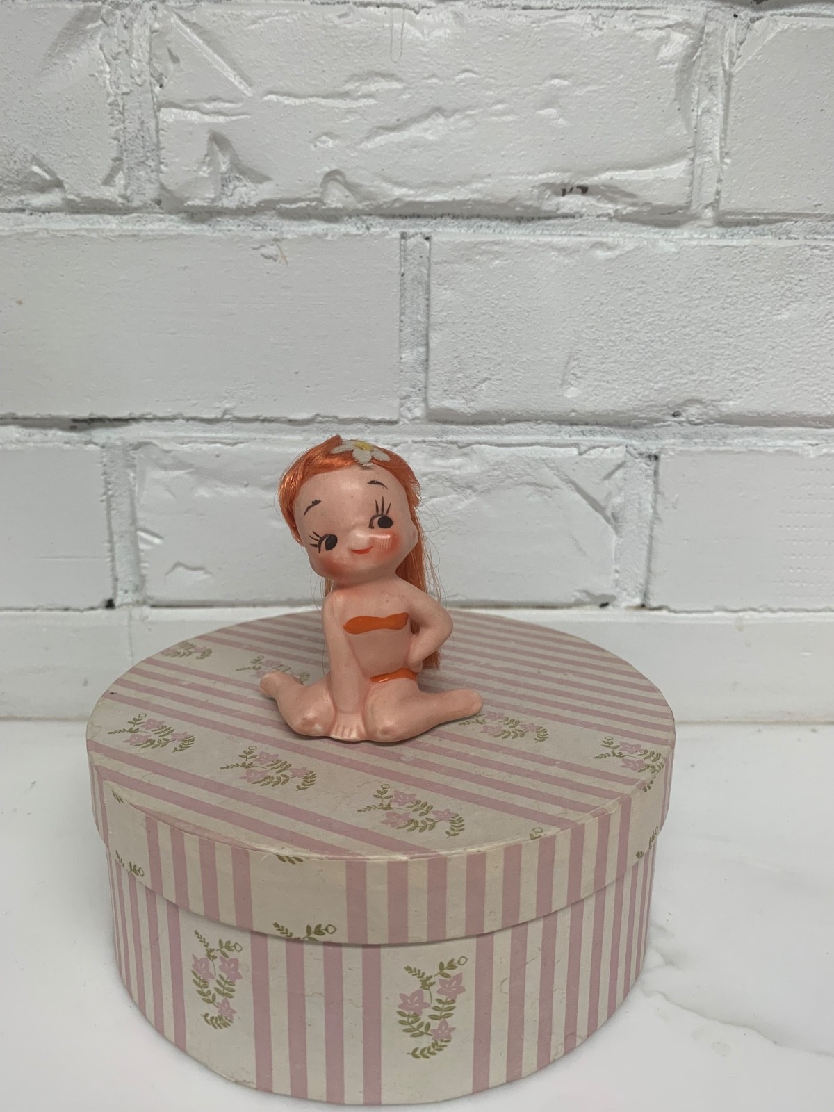 vintage Rare Napco Lefton bathing beauty swim suit girl nautical figurine