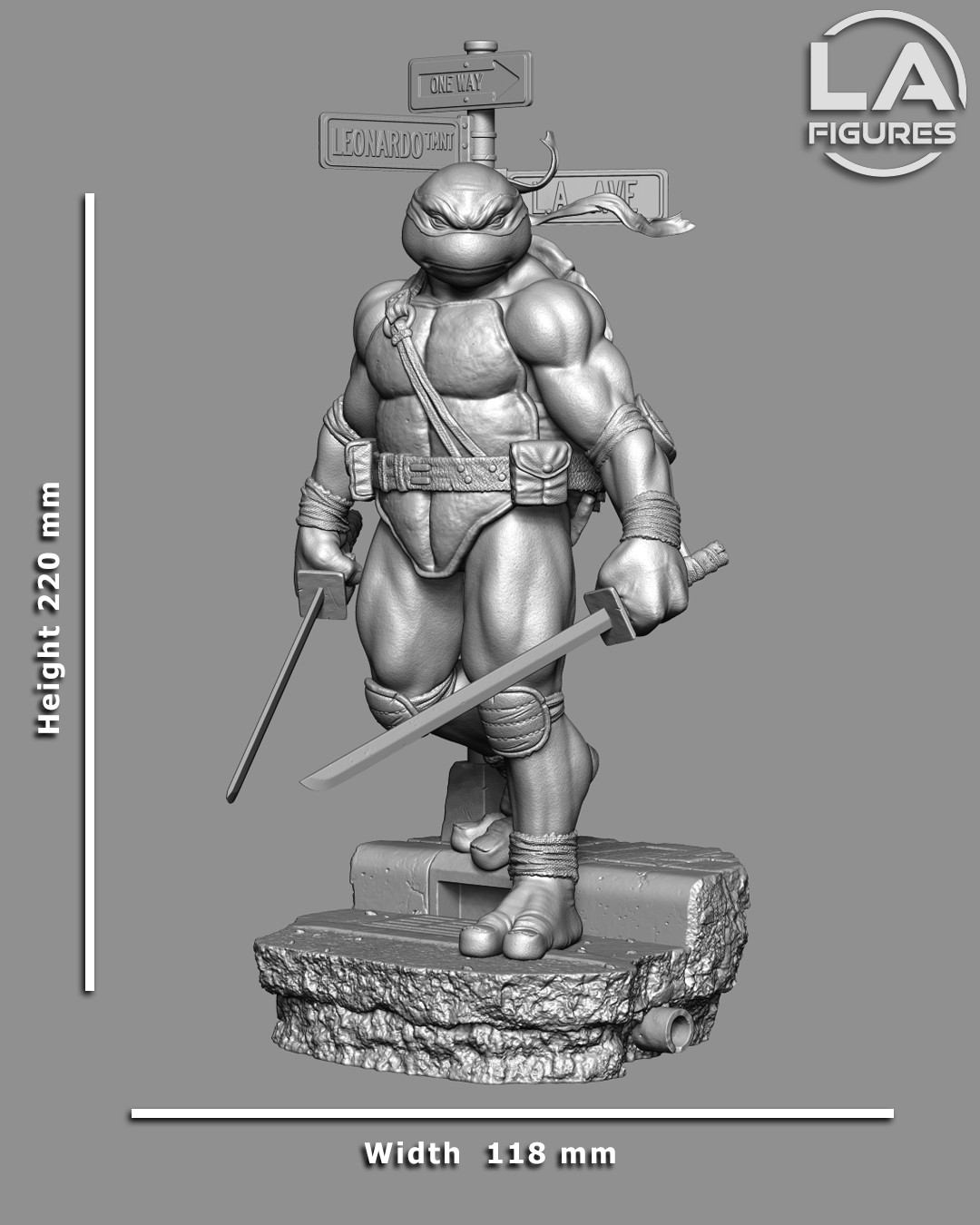 Leonardo – TMNT 1/10 Scale Statue 3D Print Model Kit Unpainted