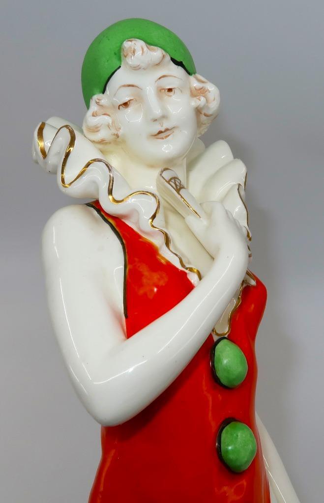 Antique Royal Dux, 1918-1938, Czechoslovakia, THE DANCER Art Deco Figurine, 17″