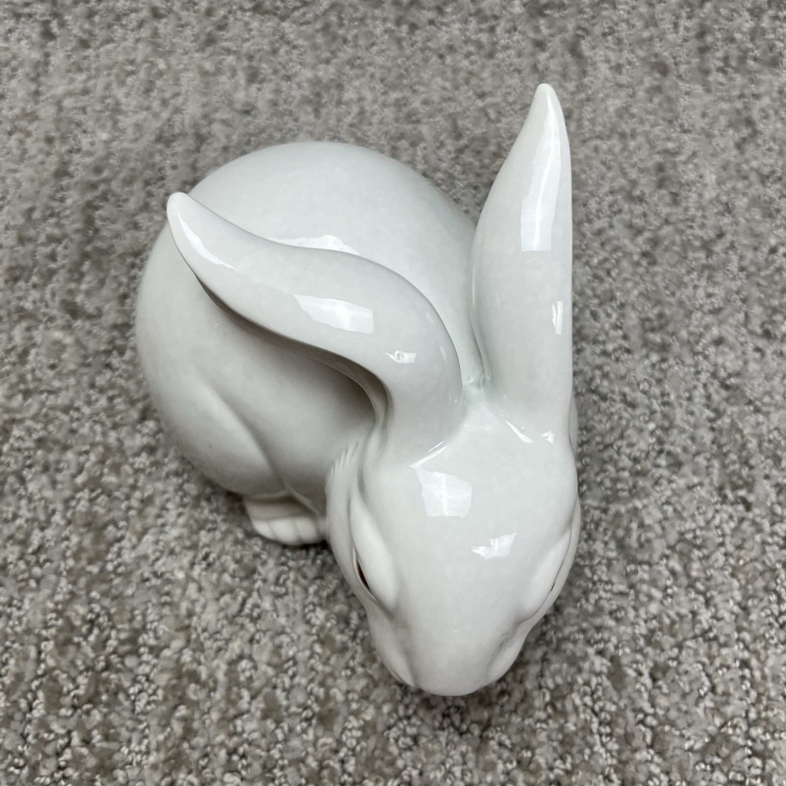 Fitz & Floyd 70s Porcelain Easter Bunny Rabbit Hand Painted Japan Easter 1975
