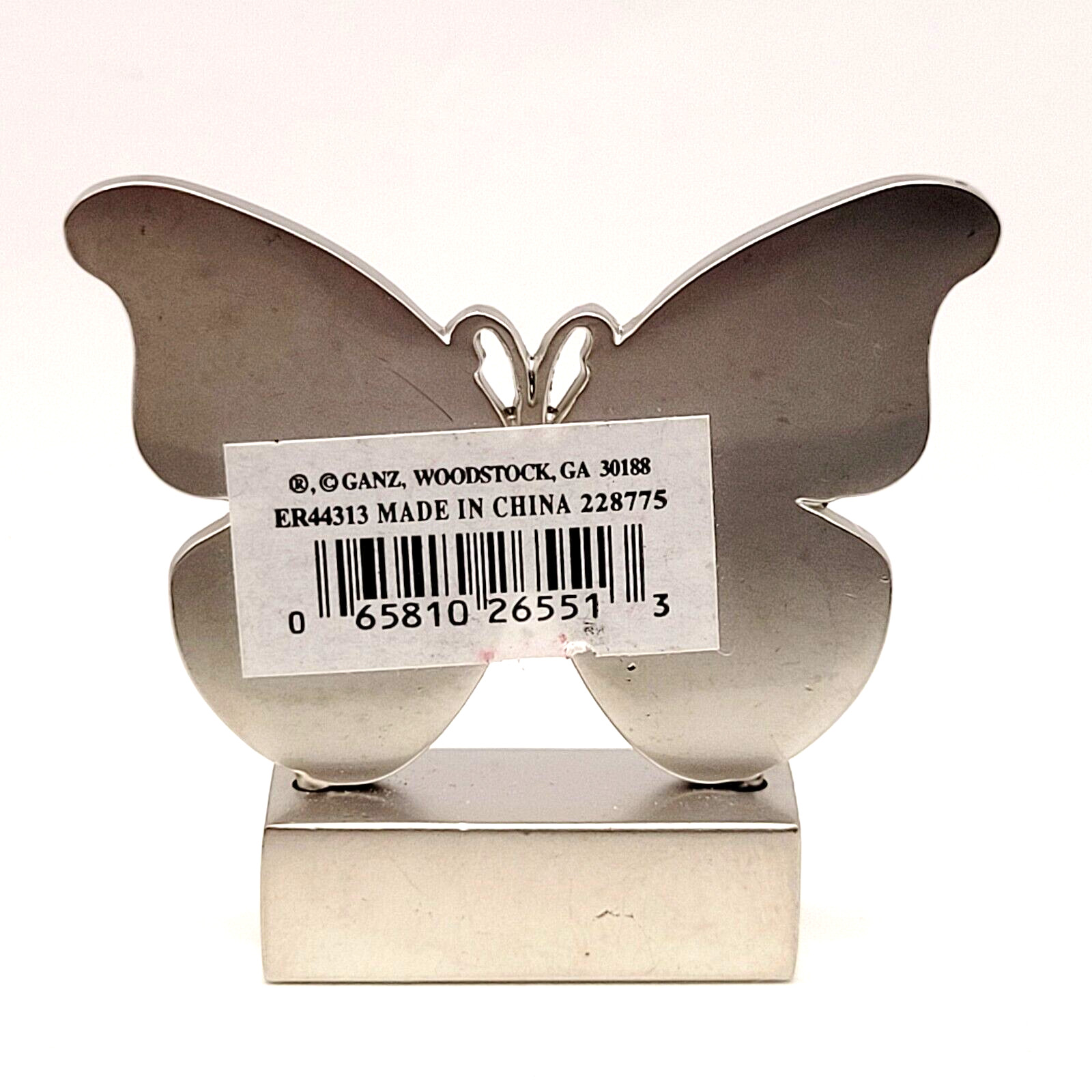 Friends Forever Butterfly Figure Token Metal Desk Shelf Sitter Pocket Charm GANZ