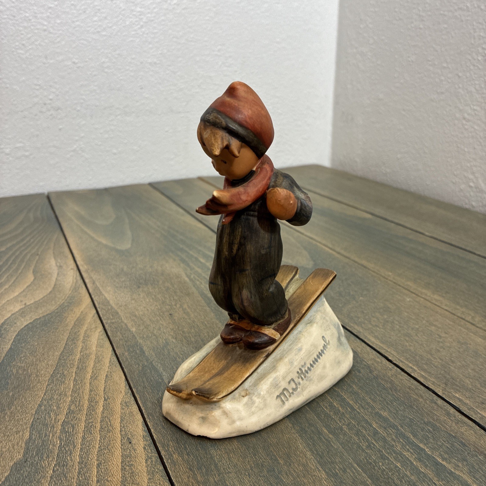 Vintage 1930s Hummel Goebel The Skier Ski Boy #59 MJ Hummel – Missing Skis (SH)