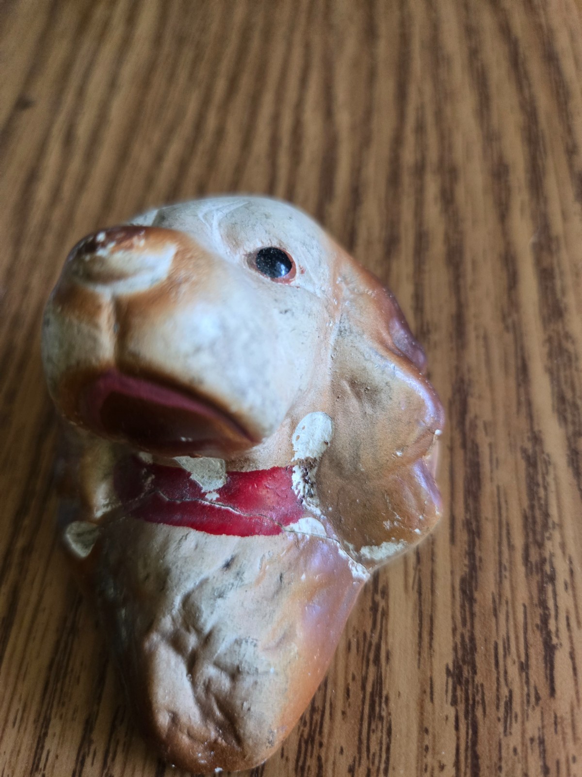 Lot of 3 ceramic porcelain vintage mini 40s-50s dog head wall mount figurines