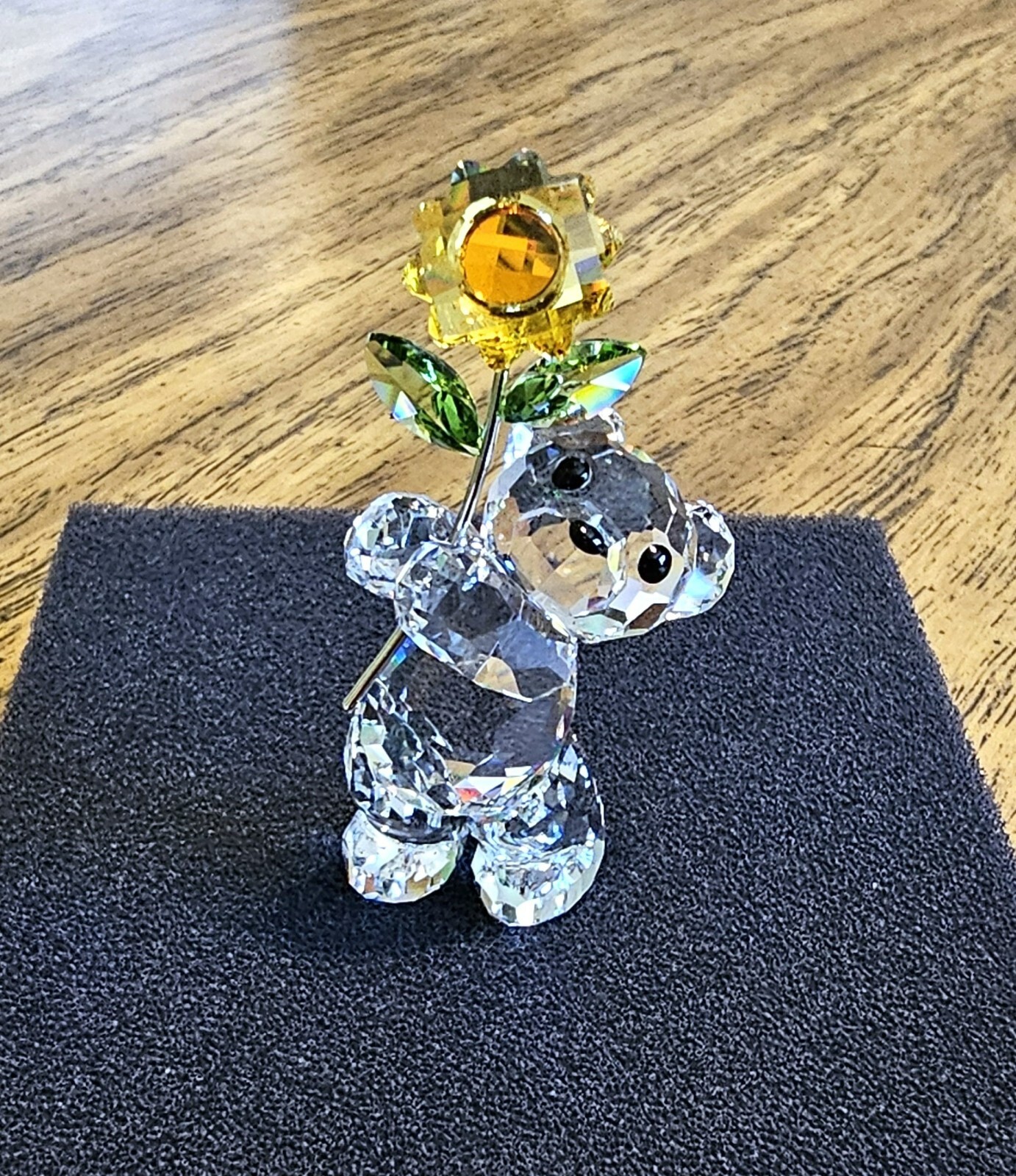 🌻 Swarovski Crystal 2006 “Especially for You” Kris Bear Figurine, Sunflower NIB