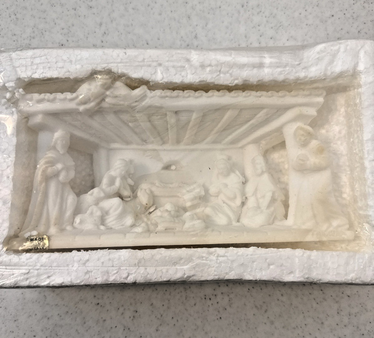 Italian Nativity Scene Bone China? 8” X 4” X 2.5” Gorgeous Piece VTG Fontanini?