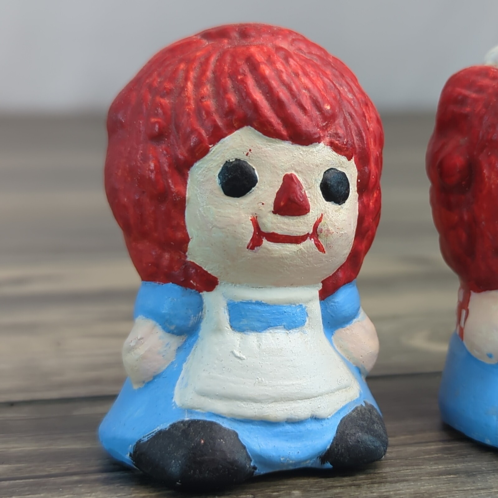Raggedy Ann And Andy Figurines 2.75 in Collectors Unbranded Set of 2