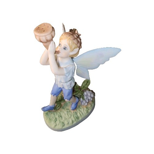 Vtg Elderberry Dance Fairy by Artist Cindy McClure Porcelain LE 145/ 3000 NWOB