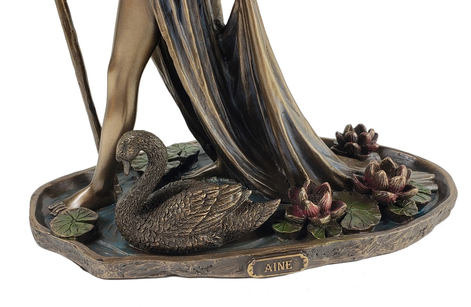 8.75″ Aine Celtic Fairy Goddess of Love Summer Walking Water Bronze Color Statue