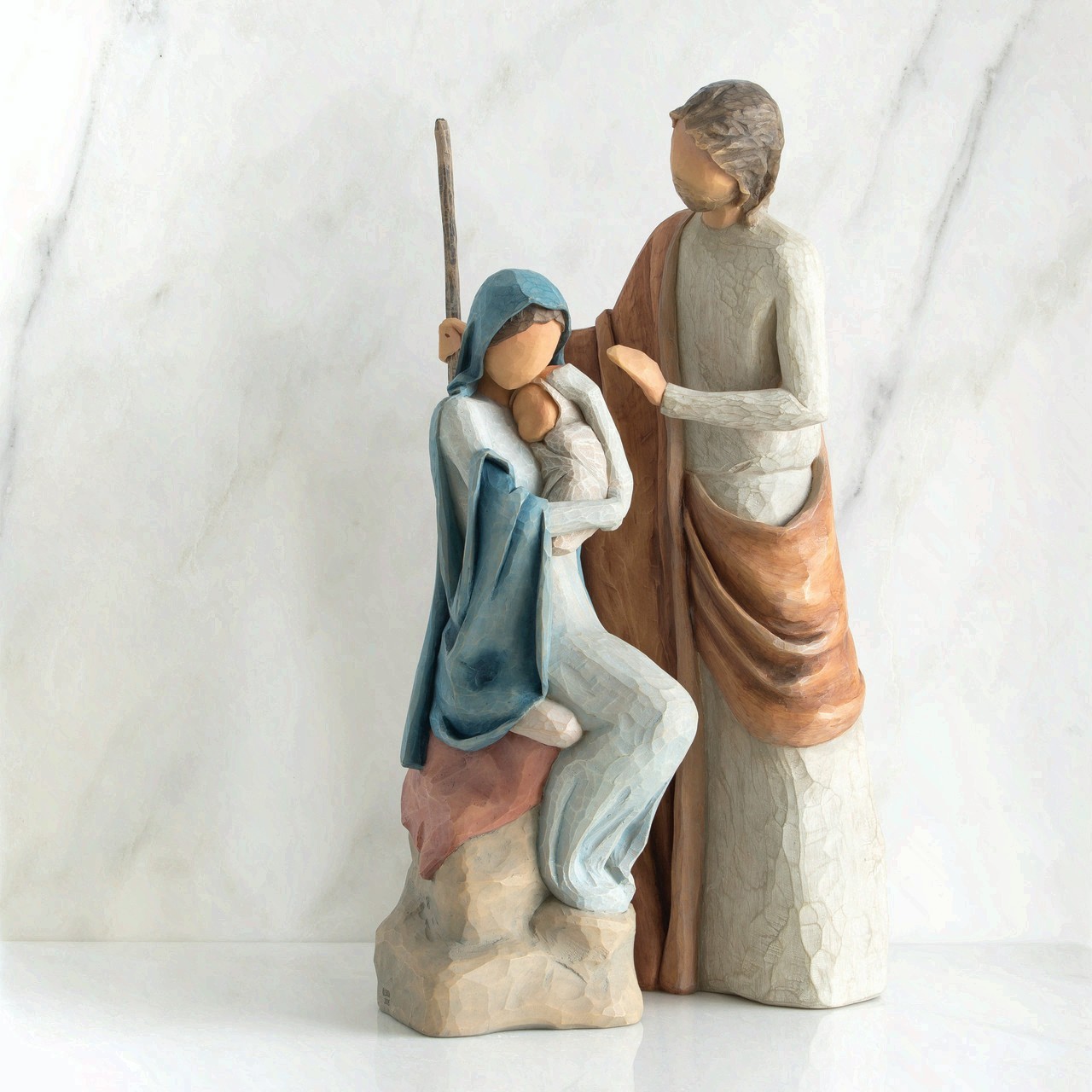 The Christmas Story 2-piece sculpted nativity figures by Susan Lordi | Willow Tr
