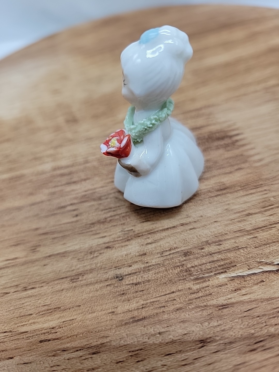 Vintage Napcoware Miniature Bone China Flower Girl Figurine 2″