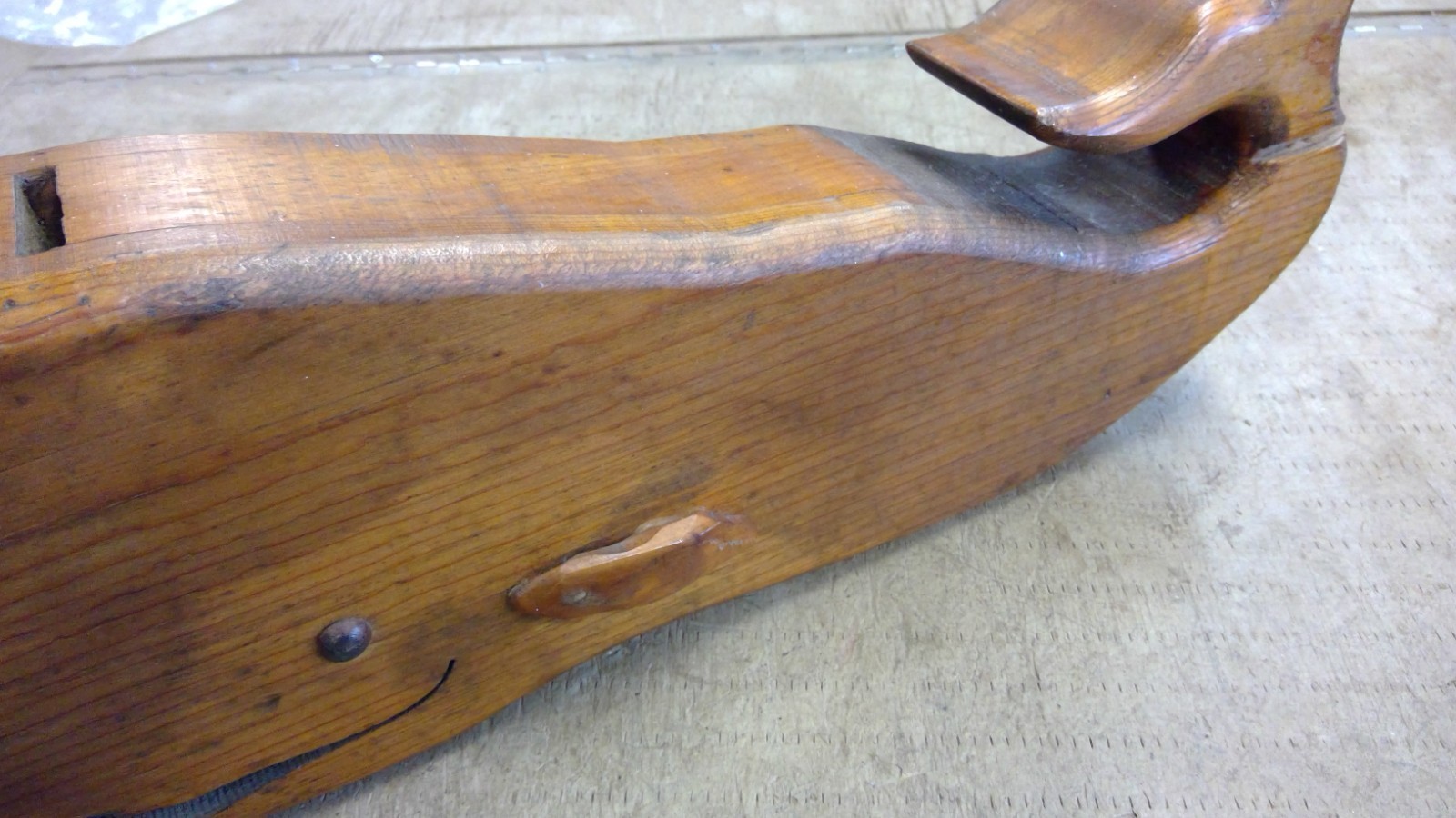 VINTAGE Wooden Sculpture Whale Bank 17.5” Long Folk Art Nautical Beach House