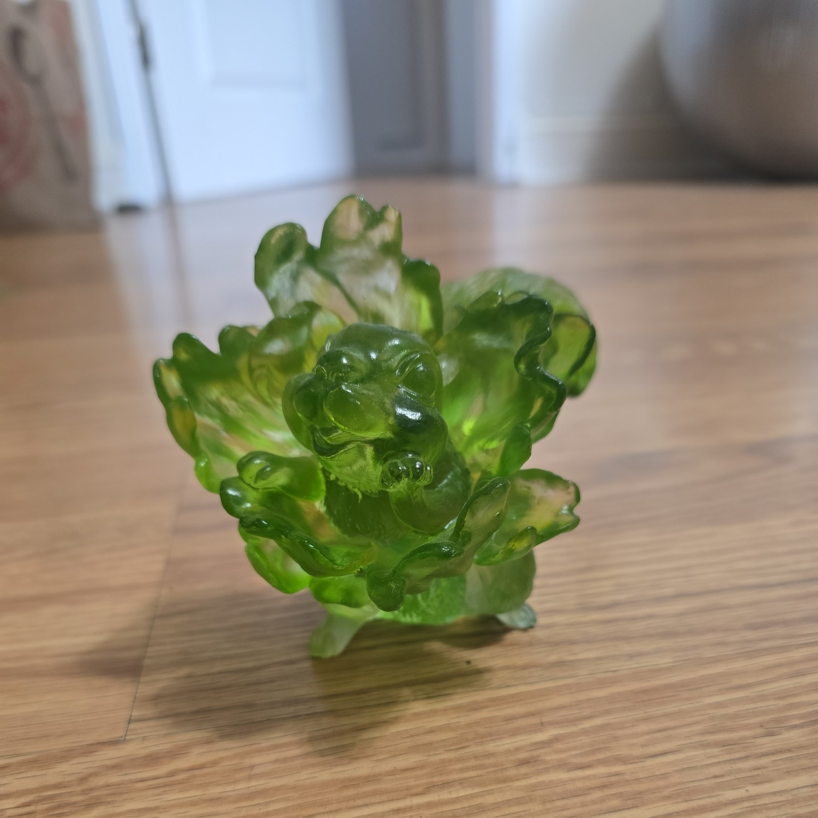 LIULI Crystal Art Handcrafted Squirrel Green Used – Perfect condition.