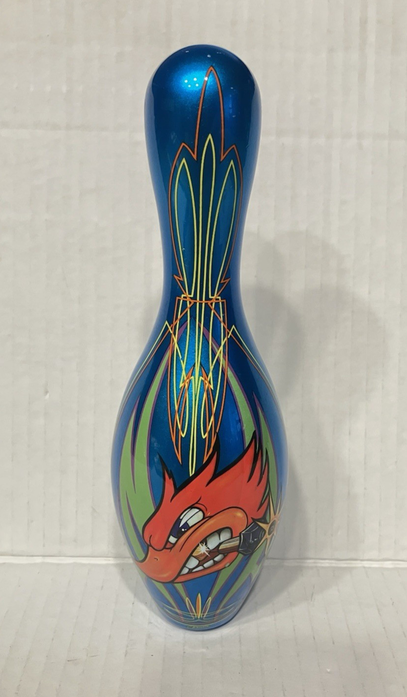 Hot Rod Underground Pin Head 7 1/2″ Bowling Woody Woodpecker Blue Toy Zone