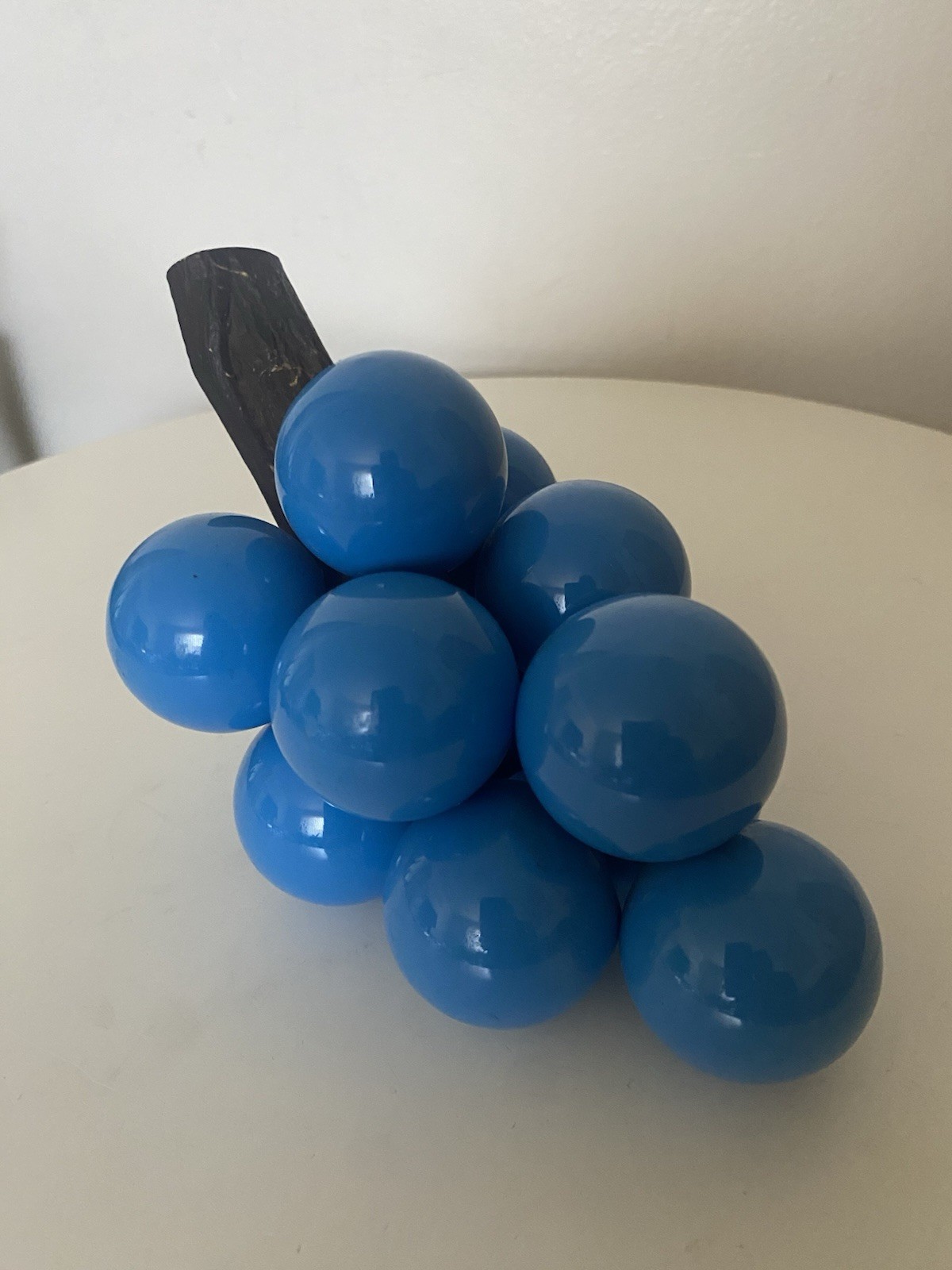 VTG MCM 60s POP ART Ceramic Light Blue Grapes, Ceramic & Acrylic, Retro Cool