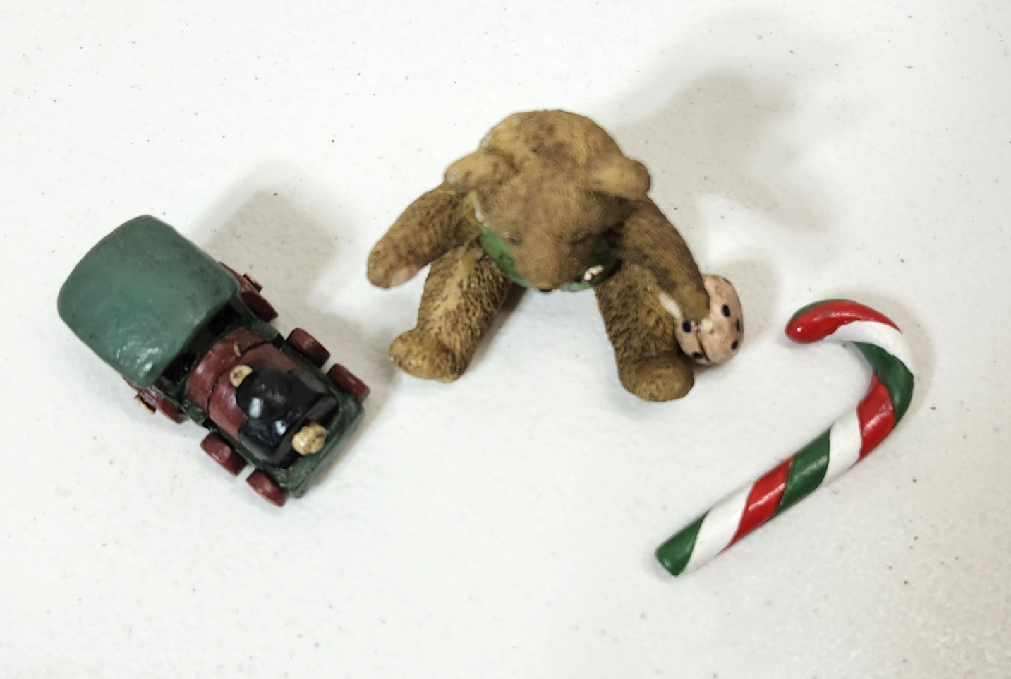 Mark Klaus Bear Train Candy Cane Figure Home Decor With Box #860036