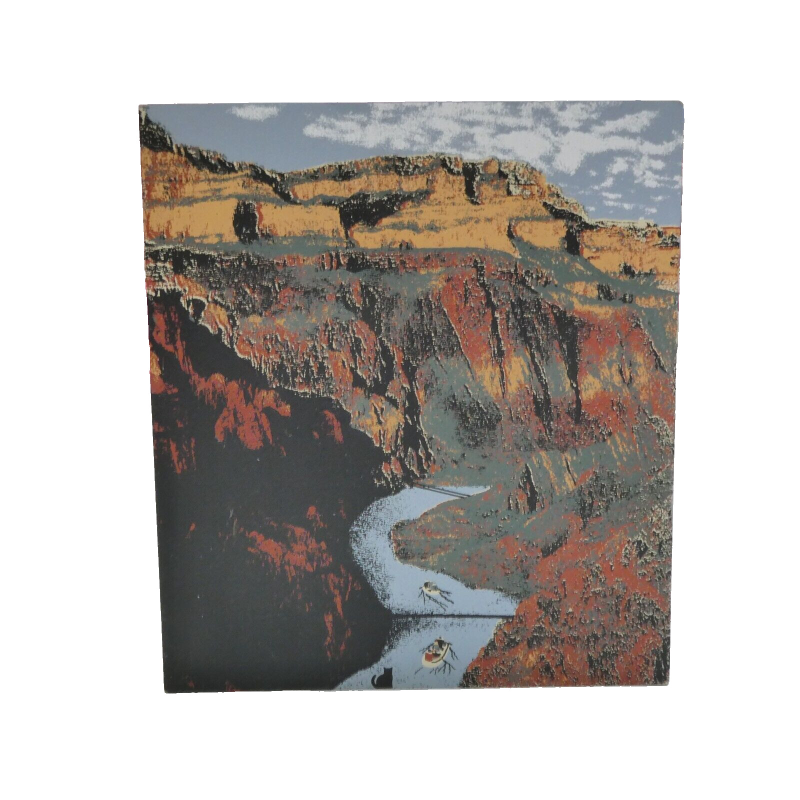 2000 Grand Canyon Arizona Cat’s Meow Scenic National Park Wooden Shelf Sitter 5″