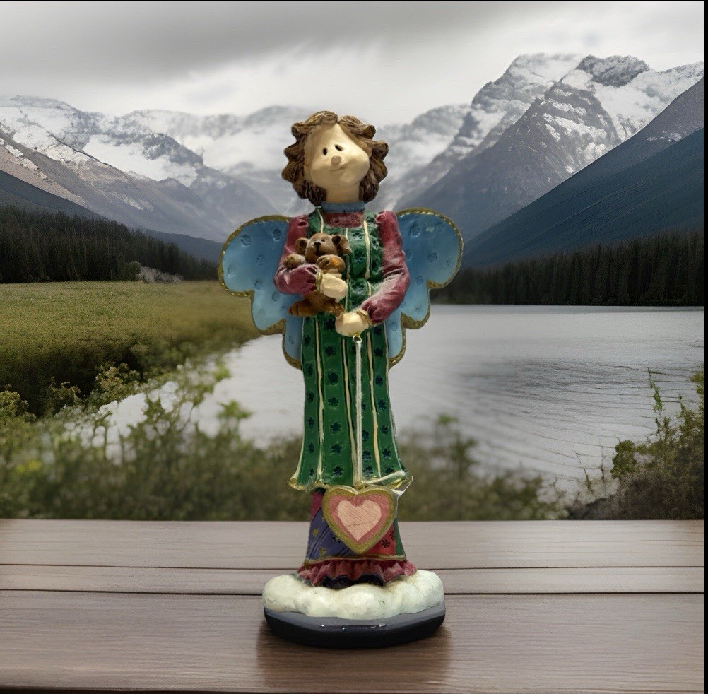Vintage Russ Berrie & Company Heaven Sent Angel With Puppy #13826 Rare