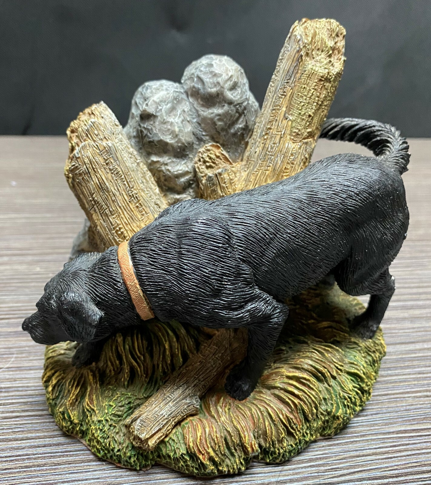 Living Stone Inc Heavy 4 lb. 10.4 oz. Bookends Black Labrador Dog Set From 2001