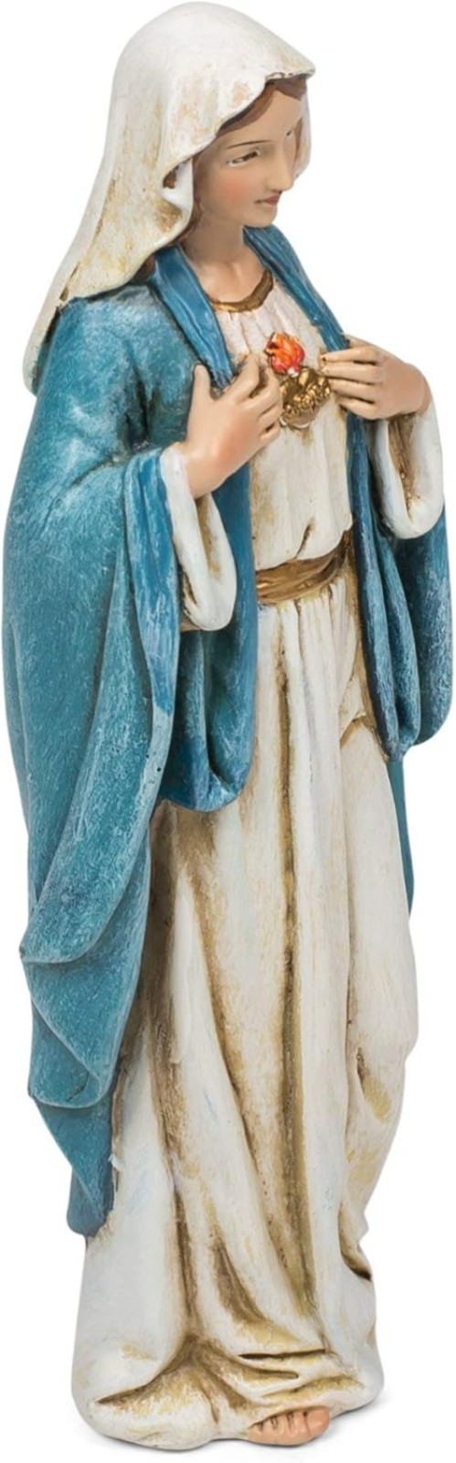 Renaissance Immaculate Heart of Mary Figurine, 6-Inch, Religious Decor