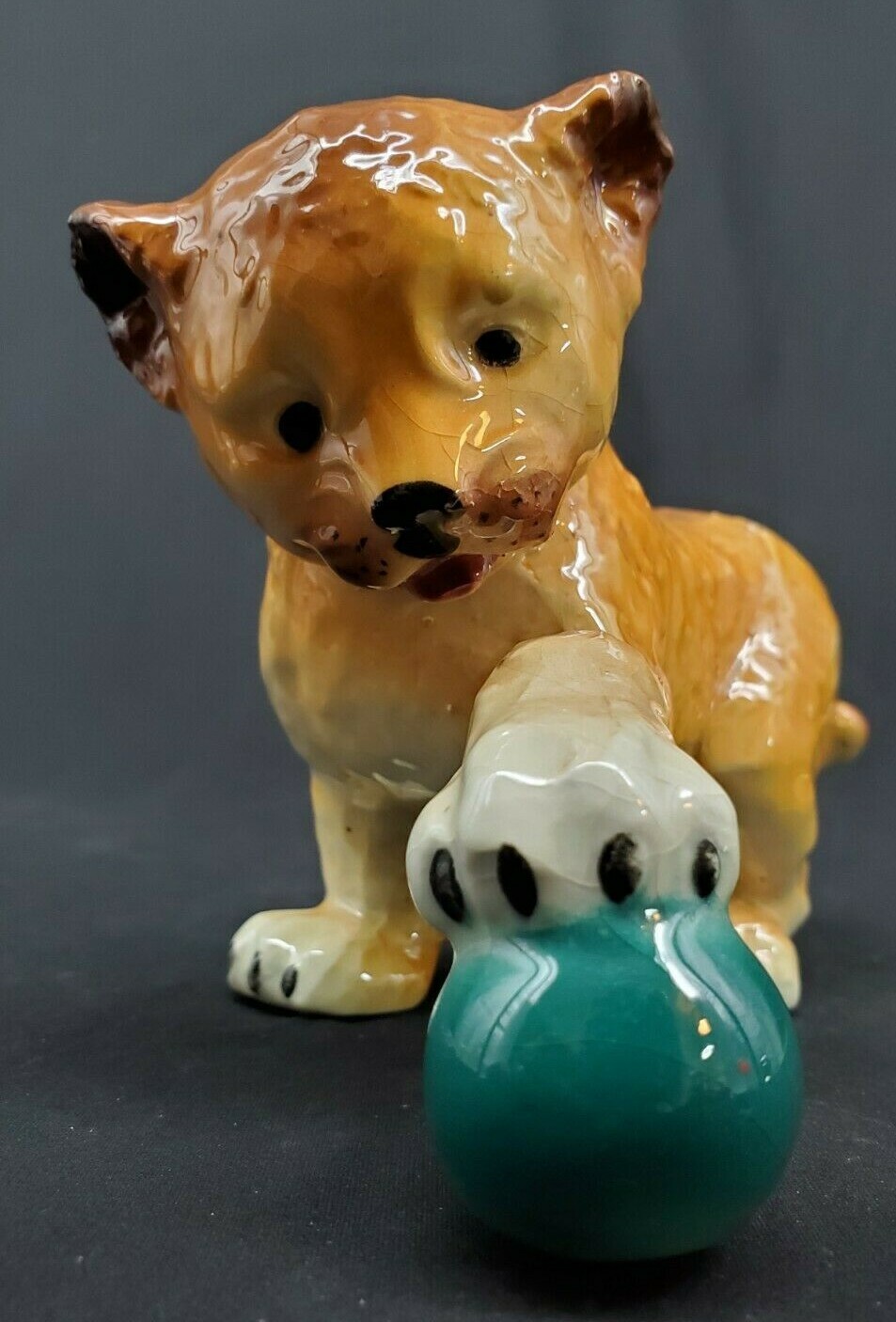 VINTAGE M.J.Hummel Goebel ,TMK (1950-1959) Figural Lion Club Playing with Ball