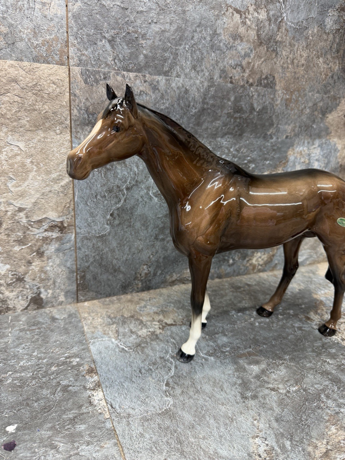 Beswick Porcelain Horse Figurine 11 Inches Tall x 13